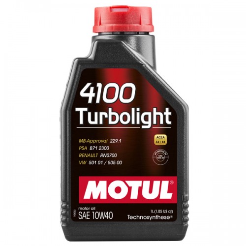 MOTUL 4100 Turbolight 10W40 1л