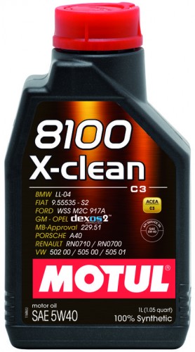 MOTUL 8100 X-clean 5W40 1л