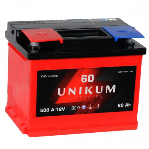 Автомобильный аккумулятор UNIKUM 60Ач Казахстан